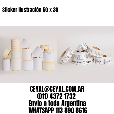 Sticker Ilustración 50 x 30
