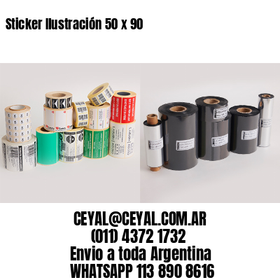 Sticker Ilustración 50 x 90