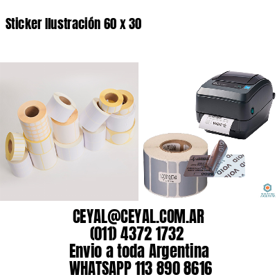 Sticker Ilustración 60 x 30