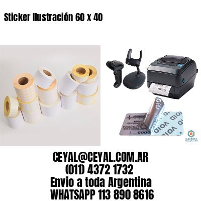 Sticker Ilustración 60 x 40