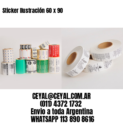 Sticker Ilustración 60 x 90