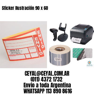 Sticker Ilustración 90 x 60