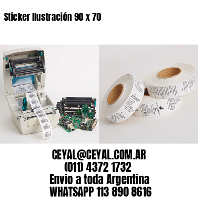 Sticker Ilustración 90 x 70