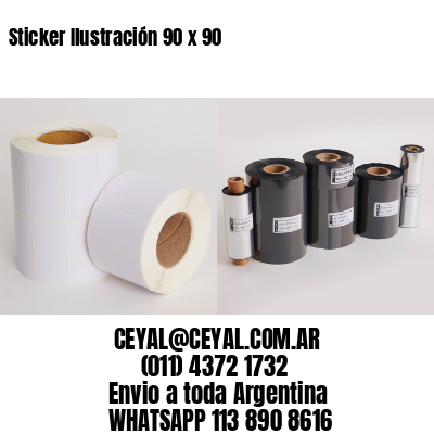 Sticker Ilustración 90 x 90