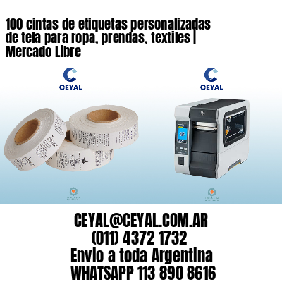 100 cintas de etiquetas personalizadas de tela para ropa, prendas, textiles | Mercado Libre