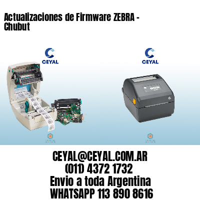 Actualizaciones de Firmware ZEBRA – Chubut