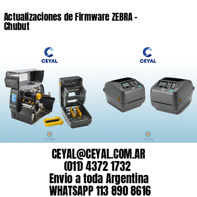 Actualizaciones de Firmware ZEBRA – Chubut