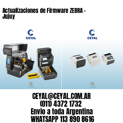 Actualizaciones de Firmware ZEBRA - Jujuy