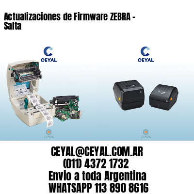 Actualizaciones de Firmware ZEBRA – Salta