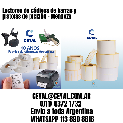 Lectores de códigos de barras y pistolas de picking – Mendoza