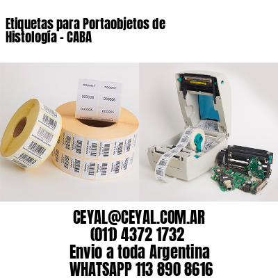 Etiquetas para Portaobjetos de Histología – CABA