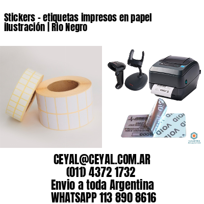 Stickers - etiquetas impresos en papel ilustración | Rio Negro