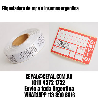 Etiquetadora de ropa e insumos argentina