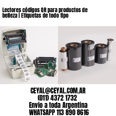 Lectores códigos QR para productos de belleza | Etiquetas de todo tipo