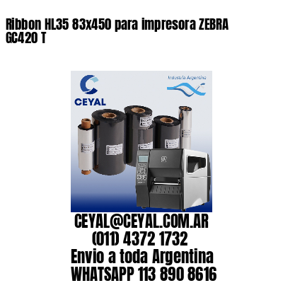 Ribbon HL35 83×450 para impresora ZEBRA GC420 T