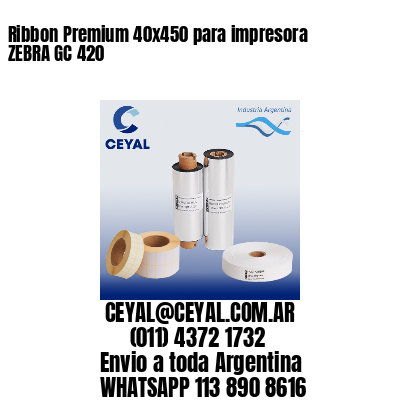 Ribbon Premium 40×450 para impresora ZEBRA GC 420