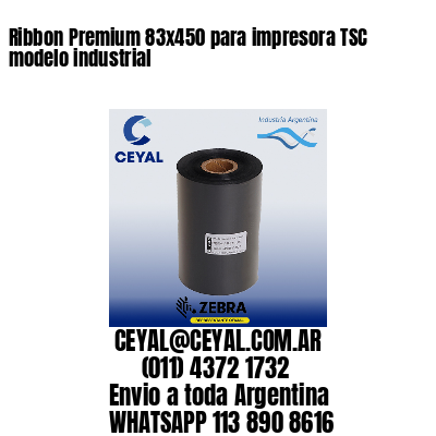 Ribbon Premium 83×450 para impresora TSC modelo industrial