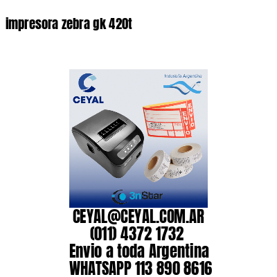 impresora zebra gk 420t