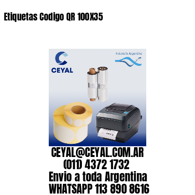 Etiquetas Codigo QR 100X35