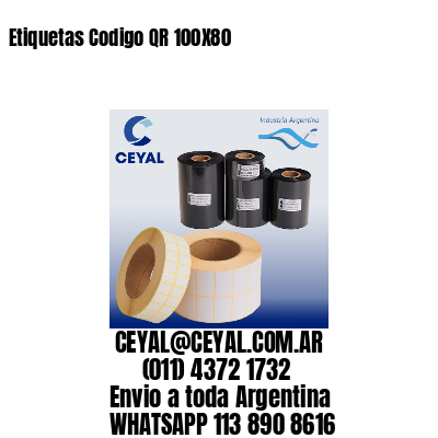 Etiquetas Codigo QR 100X80