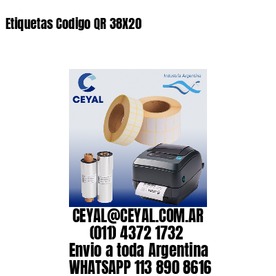 Etiquetas Codigo QR 38X20