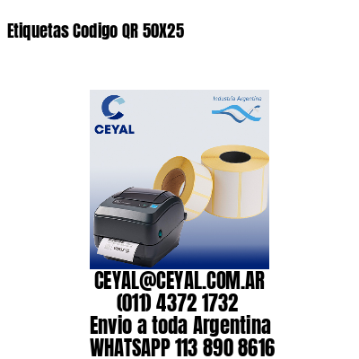 Etiquetas Codigo QR 50X25