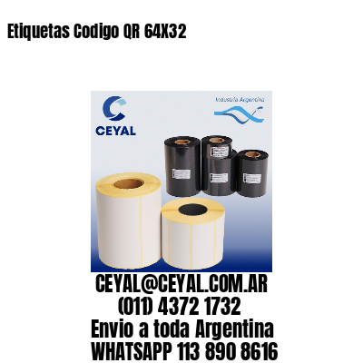 Etiquetas Codigo QR 64X32