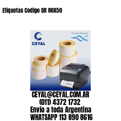 Etiquetas Codigo QR 80X50
