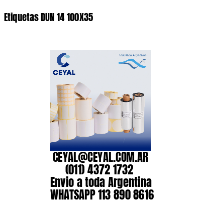 Etiquetas DUN 14 100X35
