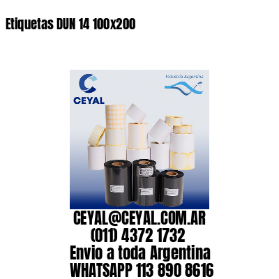 Etiquetas DUN 14 100×200