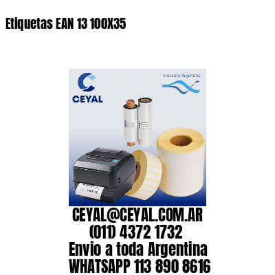 Etiquetas EAN 13 100X35