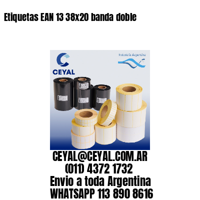 Etiquetas EAN 13 38×20 banda doble