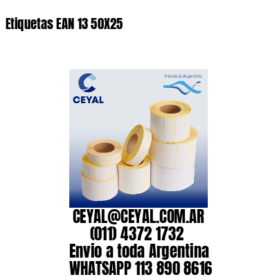 Etiquetas EAN 13 50X25