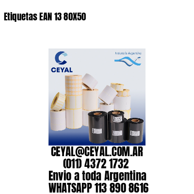 Etiquetas EAN 13 80X50