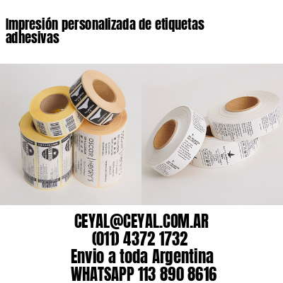 Impresión personalizada de etiquetas adhesivas