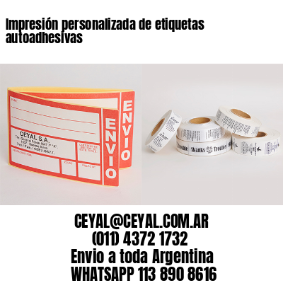 Impresión personalizada de etiquetas autoadhesivas