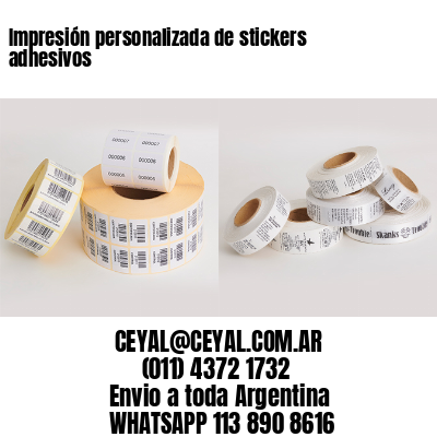 Impresión personalizada de stickers adhesivos