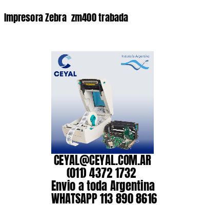 Impresora Zebra  zm400 trabada