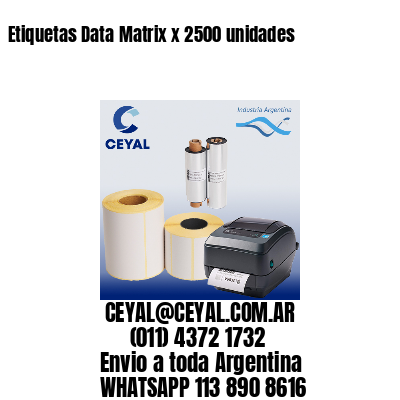 Etiquetas Data Matrix x 2500 unidades