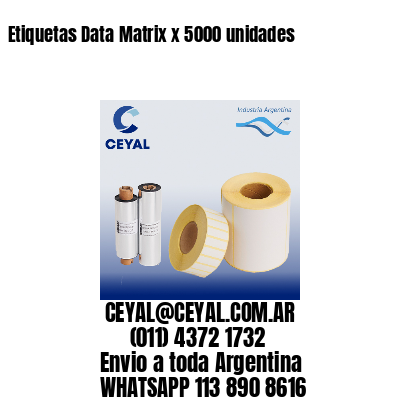 Etiquetas Data Matrix x 5000 unidades