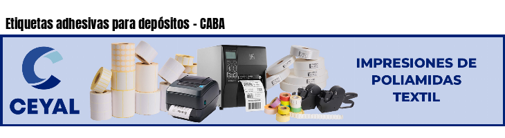 Etiquetas adhesivas para depósitos - CABA