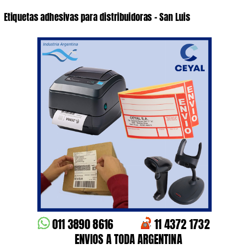 Etiquetas adhesivas para distribuidoras – San Luis