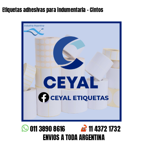 Etiquetas adhesivas para indumentaria - Cintos