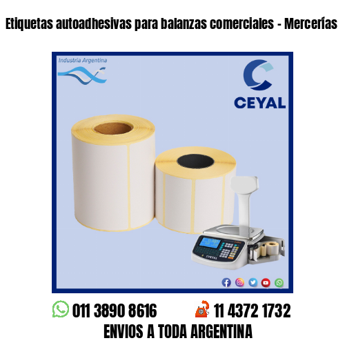 Etiquetas autoadhesivas para balanzas comerciales – Mercerías