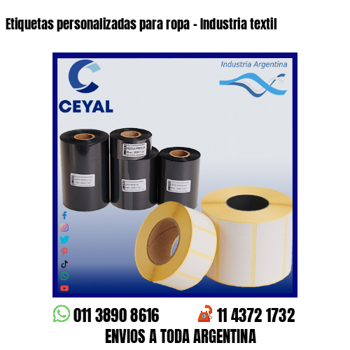 Etiquetas personalizadas para ropa – Industria textil