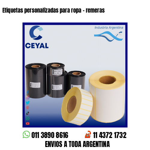 Etiquetas personalizadas para ropa – remeras