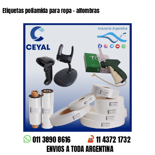 Etiquetas poliamida para ropa – alfombras