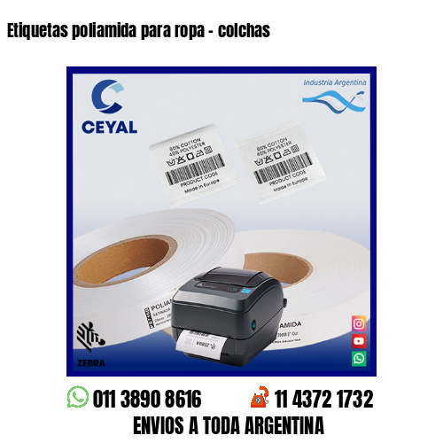 Etiquetas poliamida para ropa – colchas