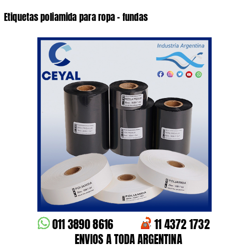 Etiquetas poliamida para ropa – fundas