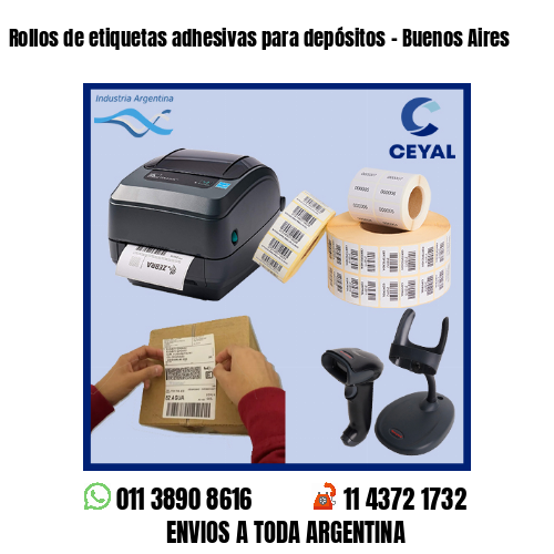 Rollos de etiquetas adhesivas para depósitos – Buenos Aires